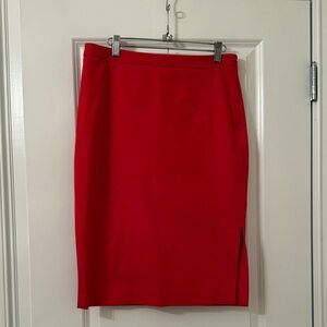 NWOT BR Elegant Deep Orange Women's Skirt Sz 8